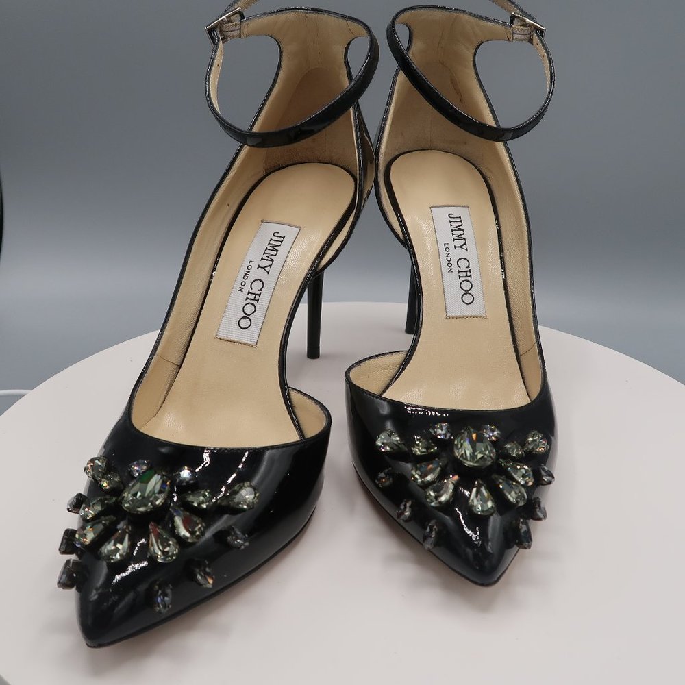 Jimmy Choo Jewel toe ankle strap heel